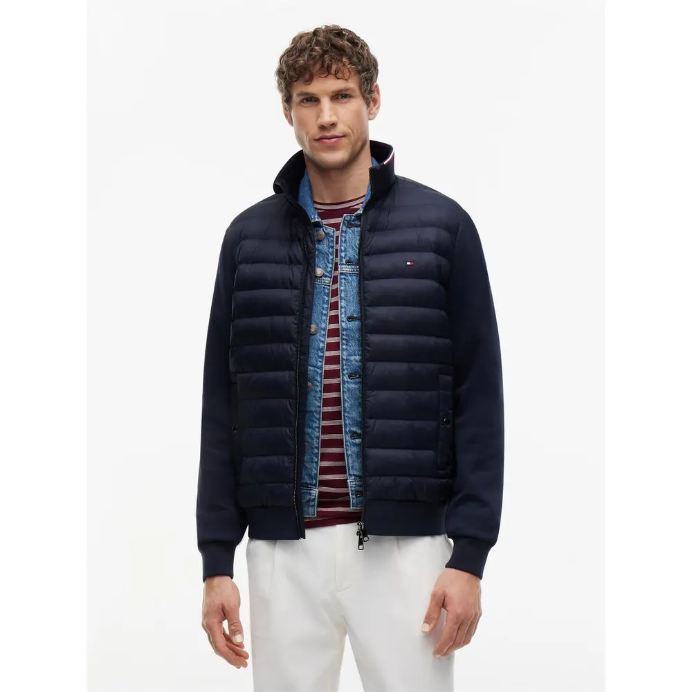 Tommy Hilfiger Men's Cotton Full-Zip Hybrid Jacket detail 2