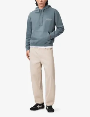 ALLSAINTS Backstage Graphic Cotton-Jersey Hoody detail 2