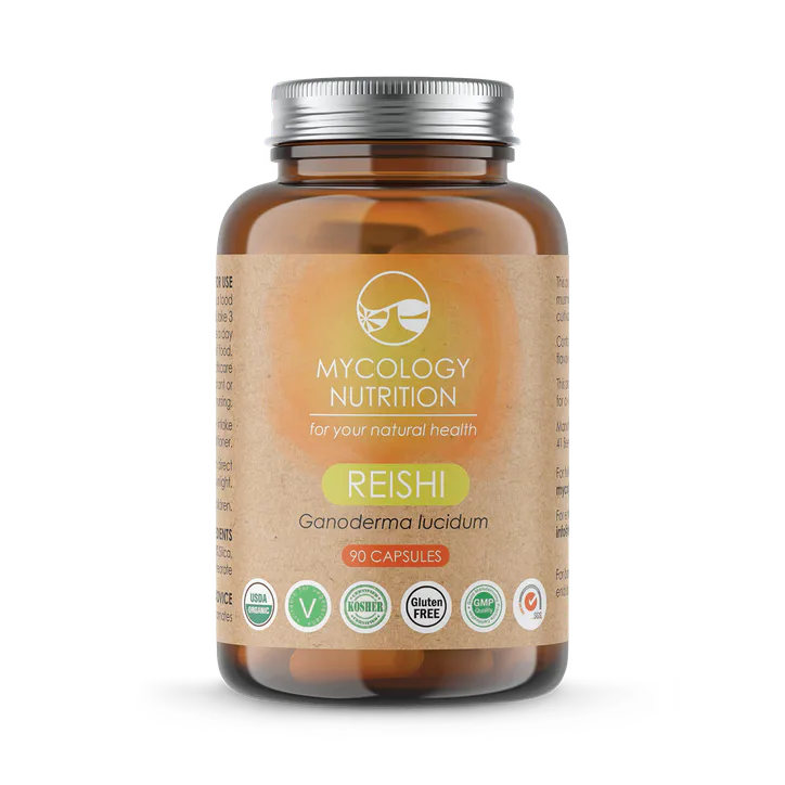 Mycology Nutrition Organic Reishi 450mg 90 Capsules - WM070
