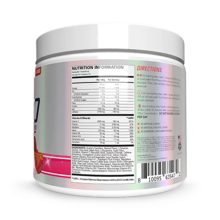 Oxyshred Pre-Workout Strawberry 178 g detail 2