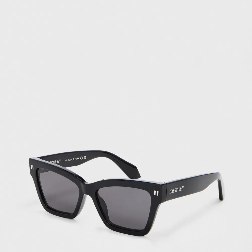 Off White Cincinnati 53 - Tortoise Shell Acetate Made in Italy Cat Eye Sunglasses