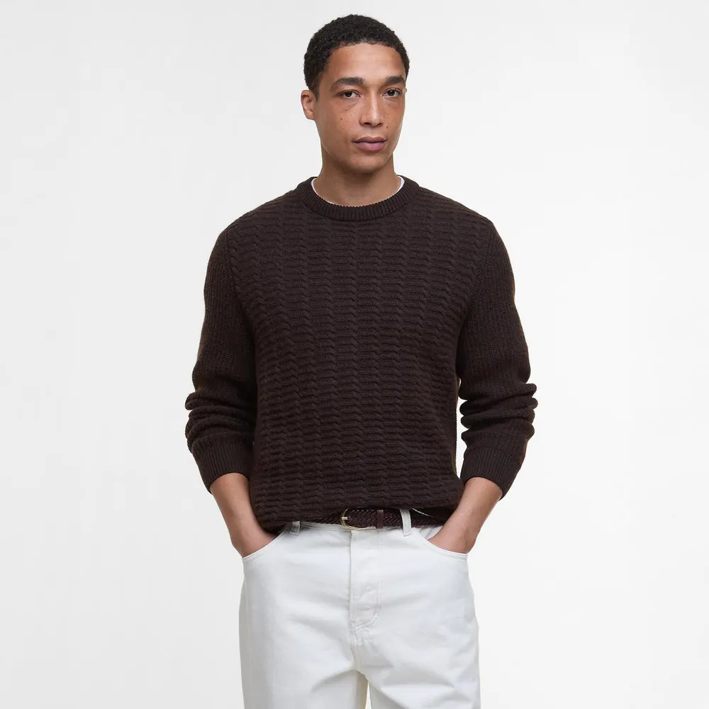 Barbour Cleveland Crew Neck Jumper detail 2