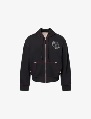 TRUE RELIGION Boxy-Fit Buddha Cotton-Blend Hoodie