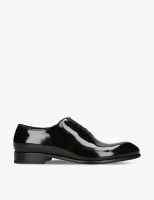 ZEGNA Vienna whole-cut patent-leather Oxford shoes - EUR 46 / 12 UK MEN in BLACK – Mens | Smart shoes | Oxford shoes