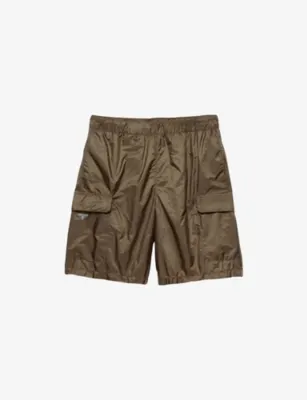 PRADA Re Nylon Patch-Pocket Swim Shorts - BLACK in GREEN – Mens | Swimwear | Shorts