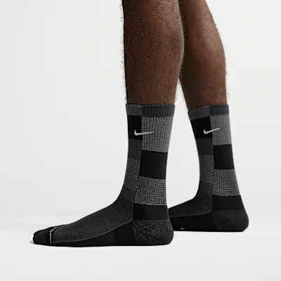 Nike Everyday Elevated Crew Socks (1 Pair) - Anthracite/Black/Smoke Grey/Light Smoke Grey