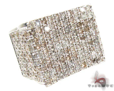 MARYAM - For Him SILVER Silver Diamond Modern Ring 25653 in 8 – Ring