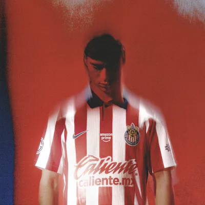 Nike C.D. Guadalajara 2026/27 Stadium Home Men's Nike Dri-FIT Football Replica Shirt - White/Speed Red/Loyal Blue