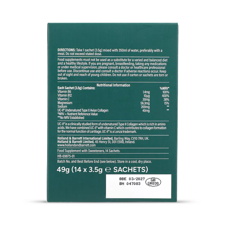 For Him UC-II Collagen Orange Flavour Powder 14 Sachets detail 2