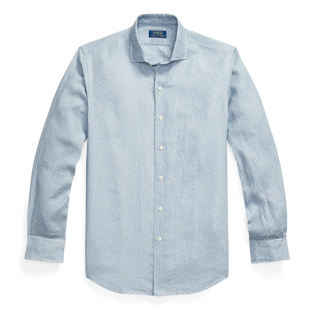 Polo Ralph Lauren Custom Fit Mallet-Print Linen Shirt
