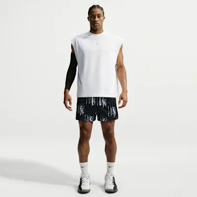 Nike Standard Issue Men's Practice Mesh 12.5cm (approx.) Basketball Shorts - Black/Pale Ivory