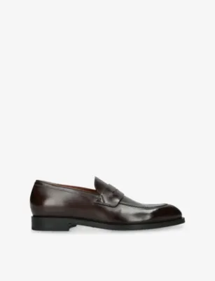 ERMENEGILDO ZEGNA L'Asola Leather Penny Loafers - EUR 41.5 / 7.5 UK MEN in Dark Brown – Mens | Loafers