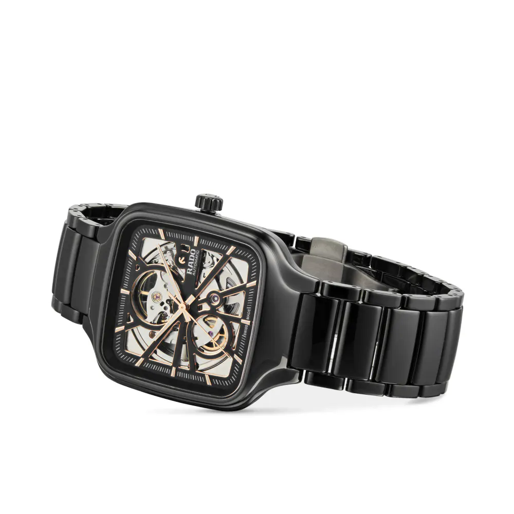 Rado True Square Open Heart Unisex Watch in Skeleton, additional product view 2