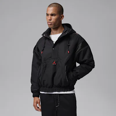 Jordan Brooklyn Men's Jacket - Black/Black/Black/University Red