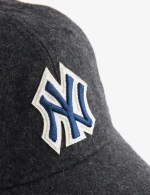 NEW ERA 9TWENTY Melton New York Yankees Felt Cap in BLACK, additional product view 3