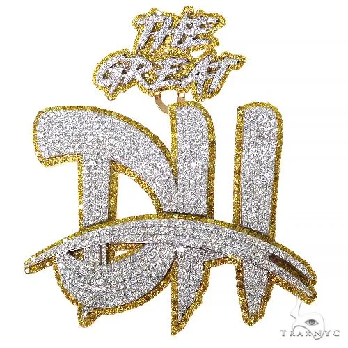 RINA - For Him CUSTOM CVD Custom Made 'DH' Diamond Pendant 68486