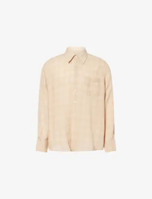 OUR LEGACY Above Check Linen Shirt