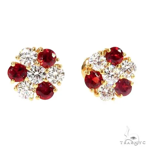 PIA - For Him GEMSTONES Peppermint Sapphire Diamond Earrings 66969 in Rose – Earrings