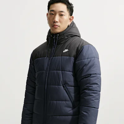 Nike Sportswear PrimaLoft® Men's Therma-FIT Loose Puffer Jacket - Obsidian/Black/White
