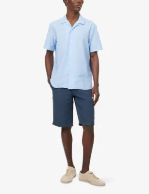 CORNELIANI Knee-Length Linen Shorts detail 2