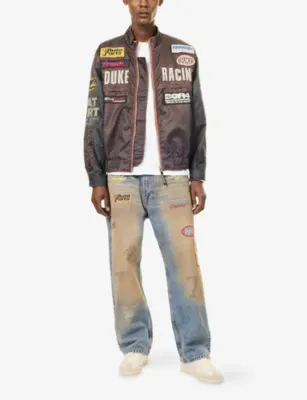 DUKE & DEXTER DR4 Trackside Vintage Embroidered Woven Jacket detail 2