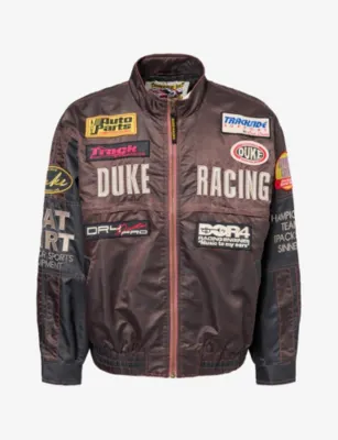 DUKE & DEXTER DR4 Trackside Vintage Embroidered Woven Jacket
