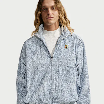 Nike Club Rules Men's Oversized Full-Zip Jacket - White/Black/Black in White/Black/Black – Nike men's and unisex
