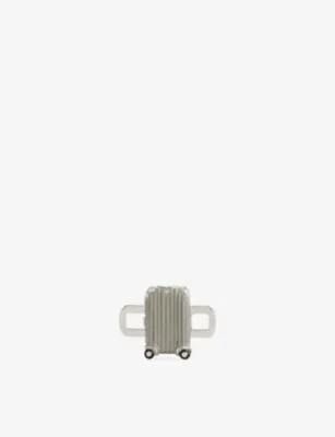 POUBEL Suitcase Sterling-Silver and Enamel Charm