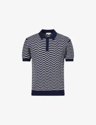 ARNE Wave Knitted Polo Shirt