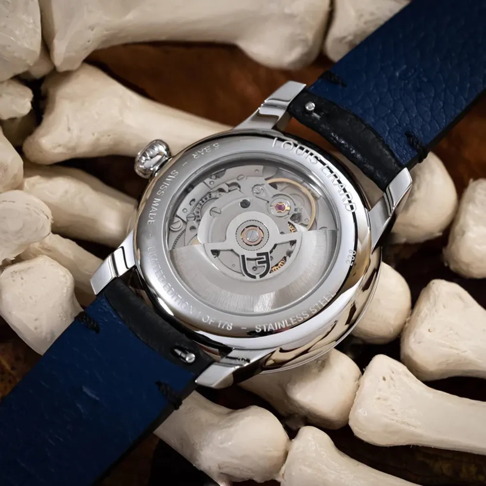 Louis Erard La Petite Seconde Louis Horror x Seconde/Seconde/ Limited Edition 39mm Unisex Watch Silver in Silver, additional product view 3