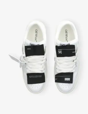 OFF-WHITE C/O VIRGIL ABLOH 3.0 Off-Court Low-Top Leather Trainers - EUR 45 / 11 UK MEN in White, additional product view 2