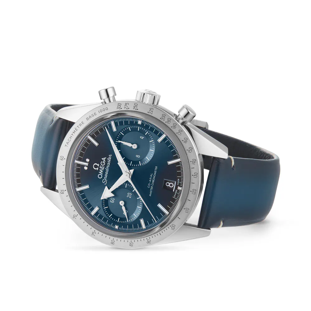 Omega Speedmaster 57 Co-Axial Master Chronometer Chronograph 40.5mm Mens Watch Blue detail 3