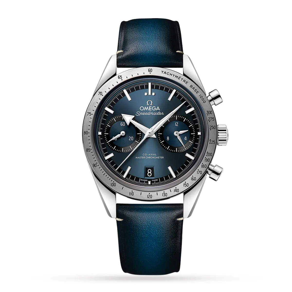 Omega Speedmaster 57 Co-Axial Master Chronometer Chronograph 40.5mm Mens Watch Blue