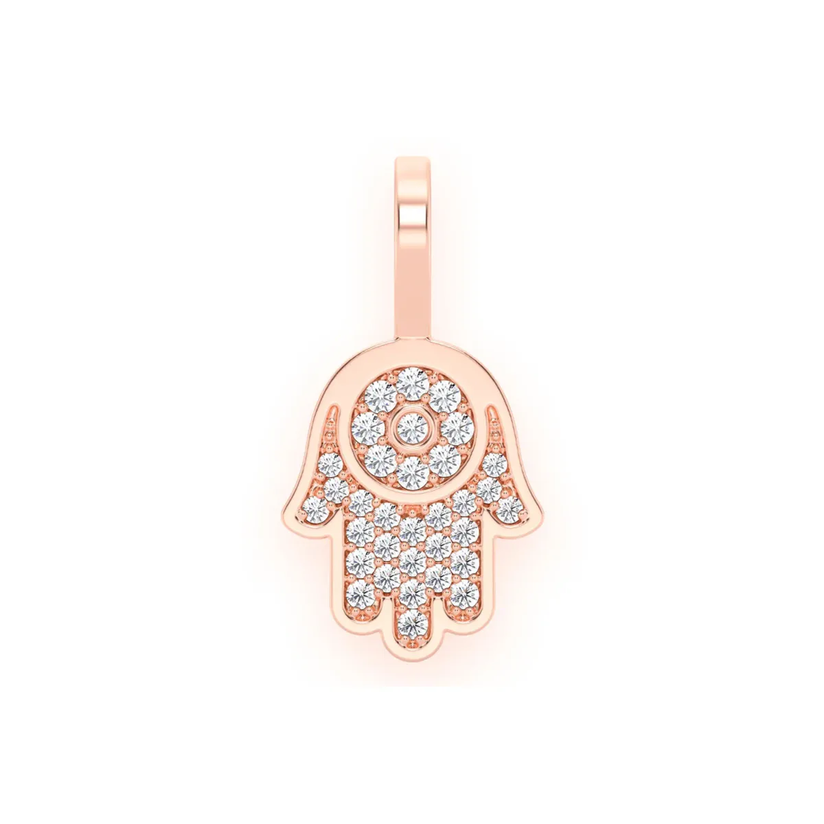 For Him Mini Hamsa Diamond Pendant