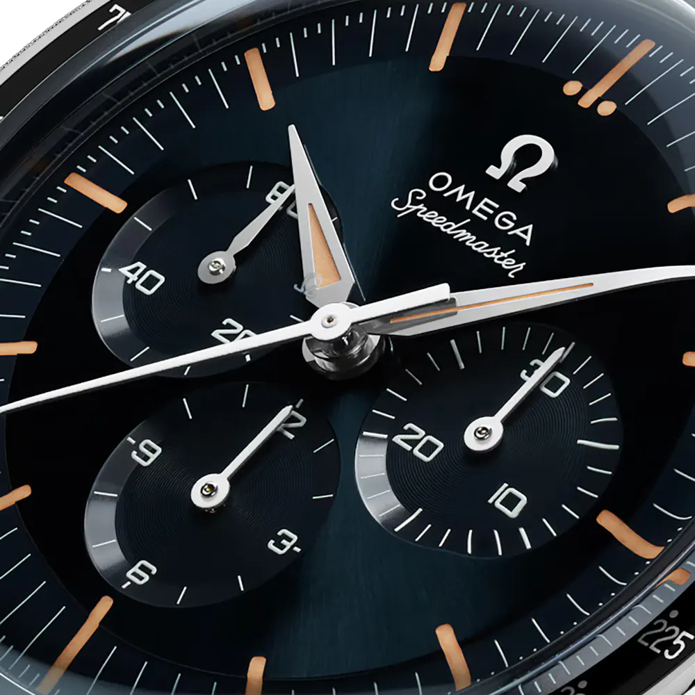 Omega Speedmaster Anniversary Series 40mm Mens Watch Blue Stainless Steel detail 3