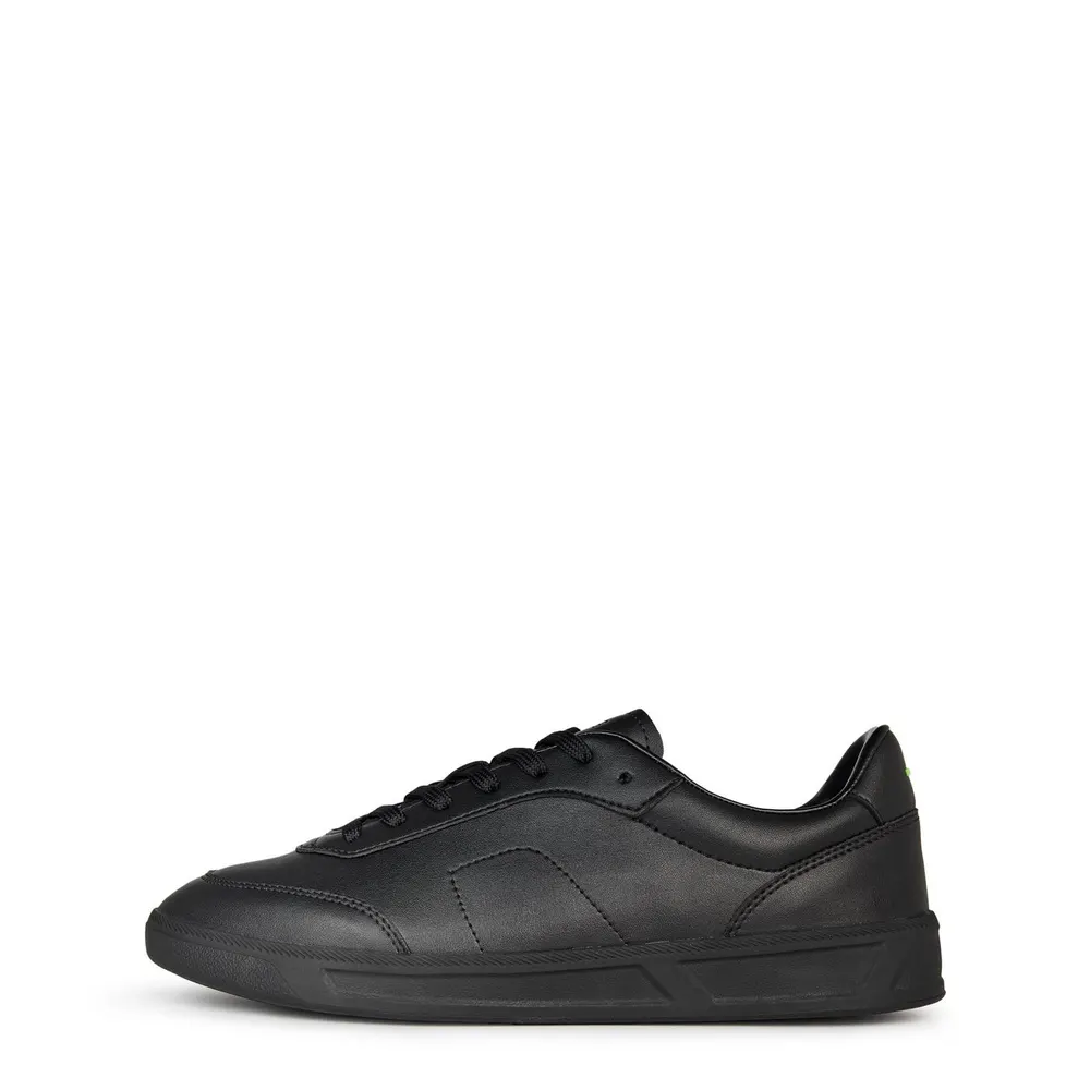 Boss Mens BOSS Leather Trainers with Logo Detail - Premium Construction (Brandon) detail 2