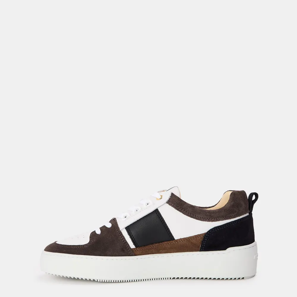 Android Homme Men's Point Dume Low-Top Trainers in White/Nvy/Grey, additional product view 2