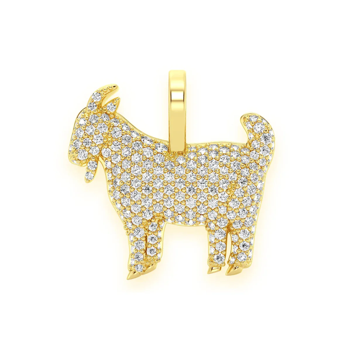 For Him Goat Diamond Pendant in 0.66ctw / Rose Gold / Lab Grown Diamond – Pendant