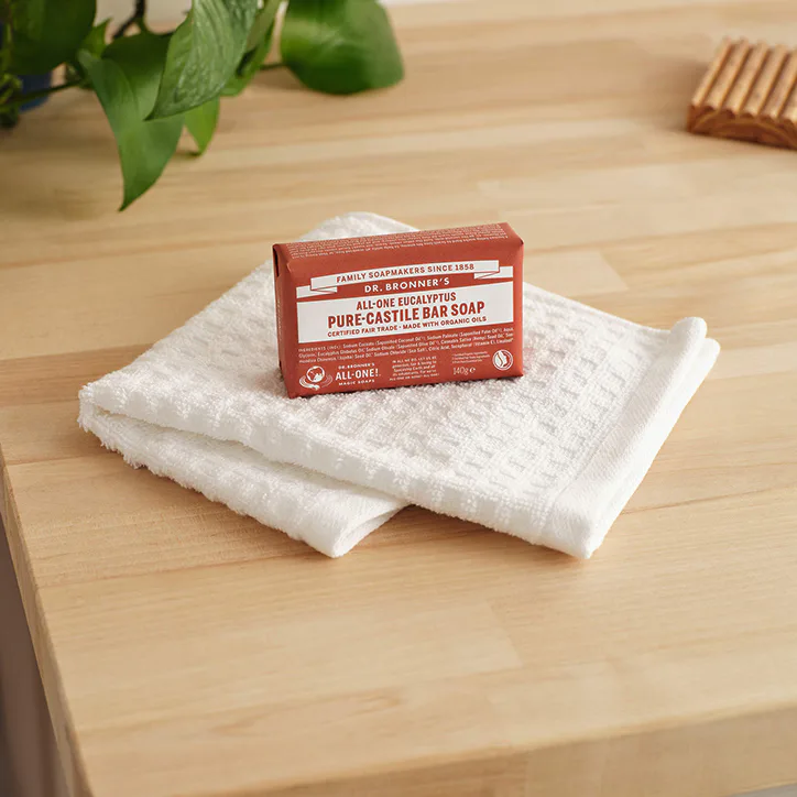 Dr Bronner All-One Eucalyptus Pure-Castile Bar Soap 140g, additional product view 2