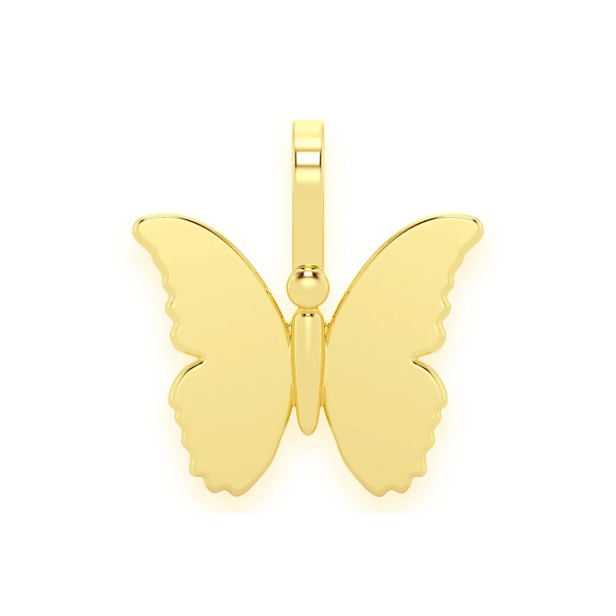 For Him Butterfly Pendant in Solid Gold / Rose Gold / Lab Grown Diamond – Pendant