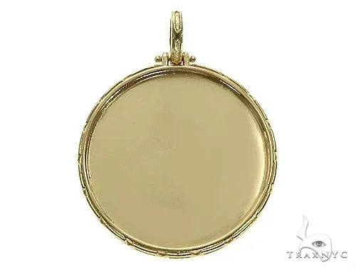 RINA - For Him FACTORY 14K Yellow Gold Special Edition Round Photo Pendant Edged Frame 66163 in Rose Gold – Pendant