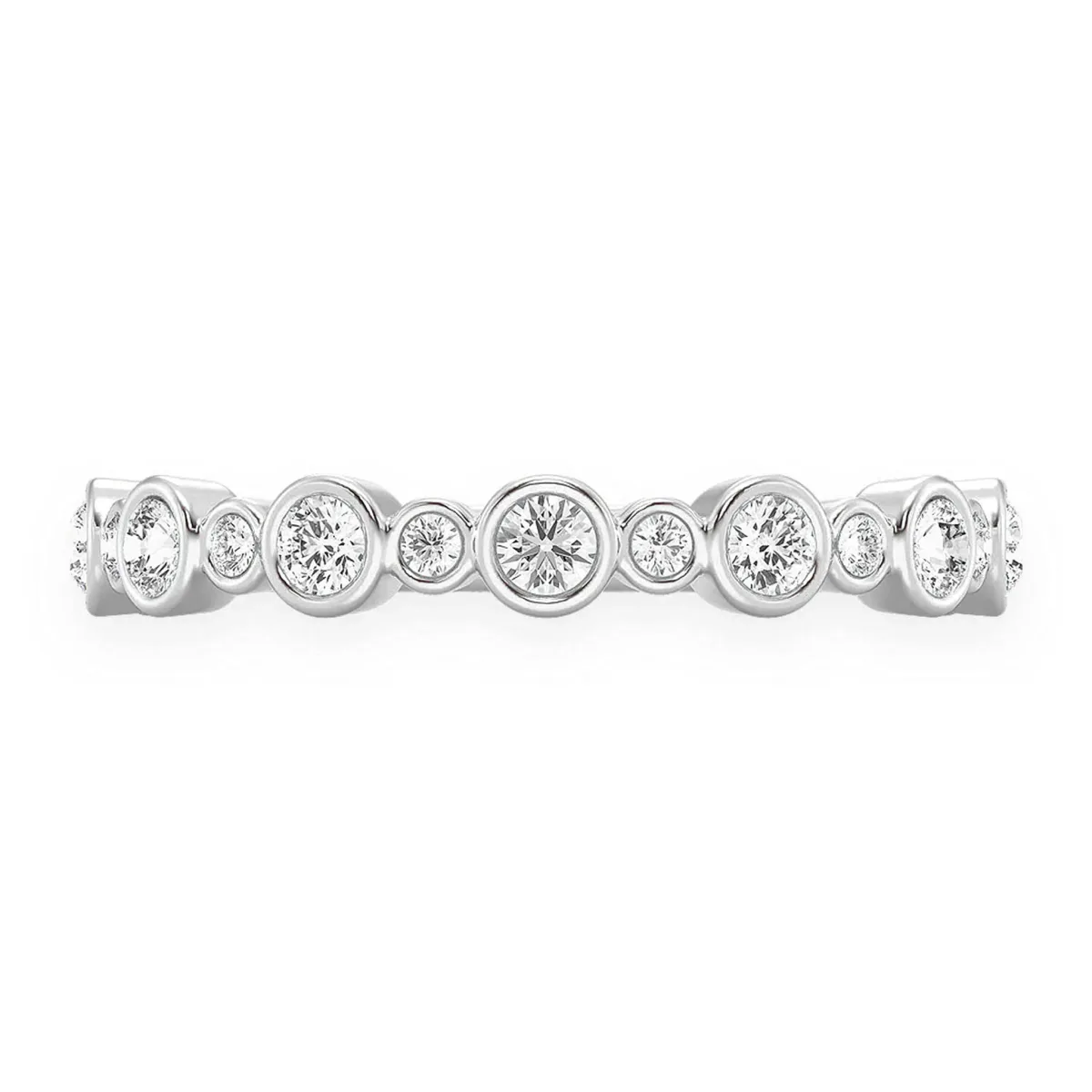 For Him Bezel Set Band Ring in Rose Gold / Natural Diamond – Ring
