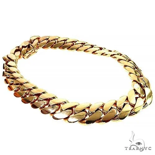 ANKUR - MDI Handmade XXXL Solid Miami Cuban Chain 28 Inches 37mm 2977 in Yellow – Chain