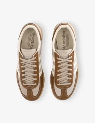 ADIDAS Handball Spezial Leather and Suede Trainers - EUR 44.5 / 10.5 UK MEN in KHAKI CREAM WHITE BR, additional product view 2