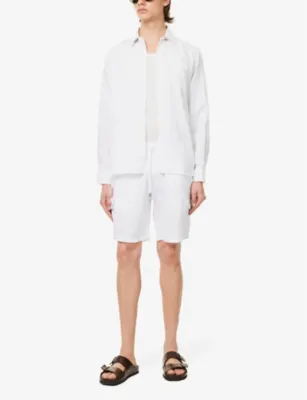 VILEBREQUIN Baie drawstring-waist linen shorts detail 2