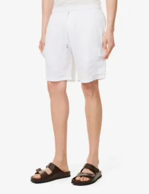 VILEBREQUIN Baie drawstring-waist linen shorts detail 3