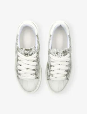 NUMERIS Eclipse Leather Trainers - EUR 46 / 12 UK MEN in KHAKI, additional product view 2