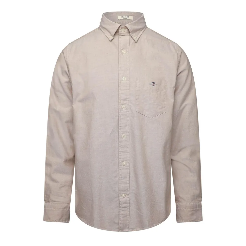 Gant Gant Reg Oxford Ss Shirt Milky Matcha L