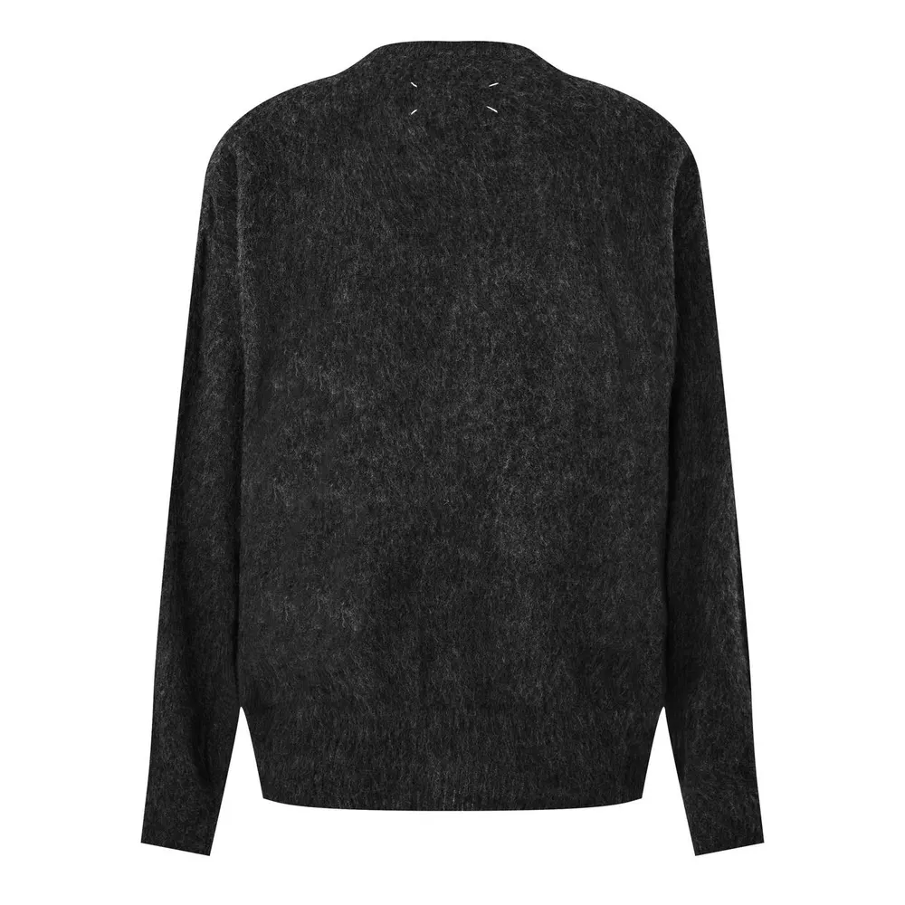 Maison Margiela Eagle Crewneck Knit in Charcoal, additional product view 2