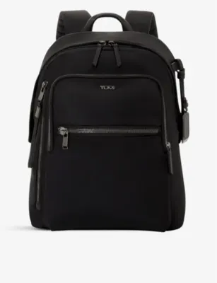 TUMI Halsey zip-pocket branded nylon backpack